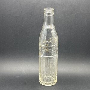 Vintage NEHI Soda Bottle 9 Oz Oakland California Clear Embossed Raised Design
